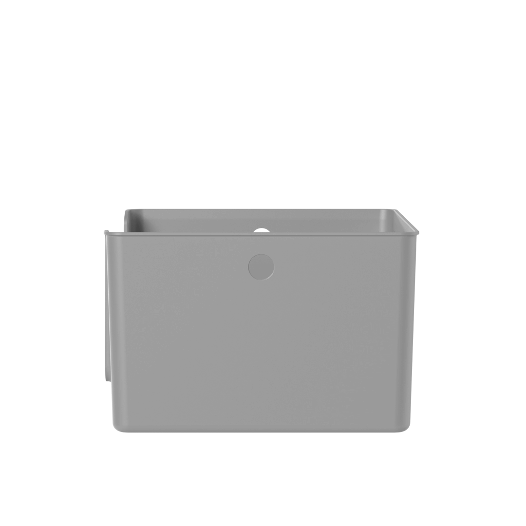Front-loading basket Flow Lead gray 16L