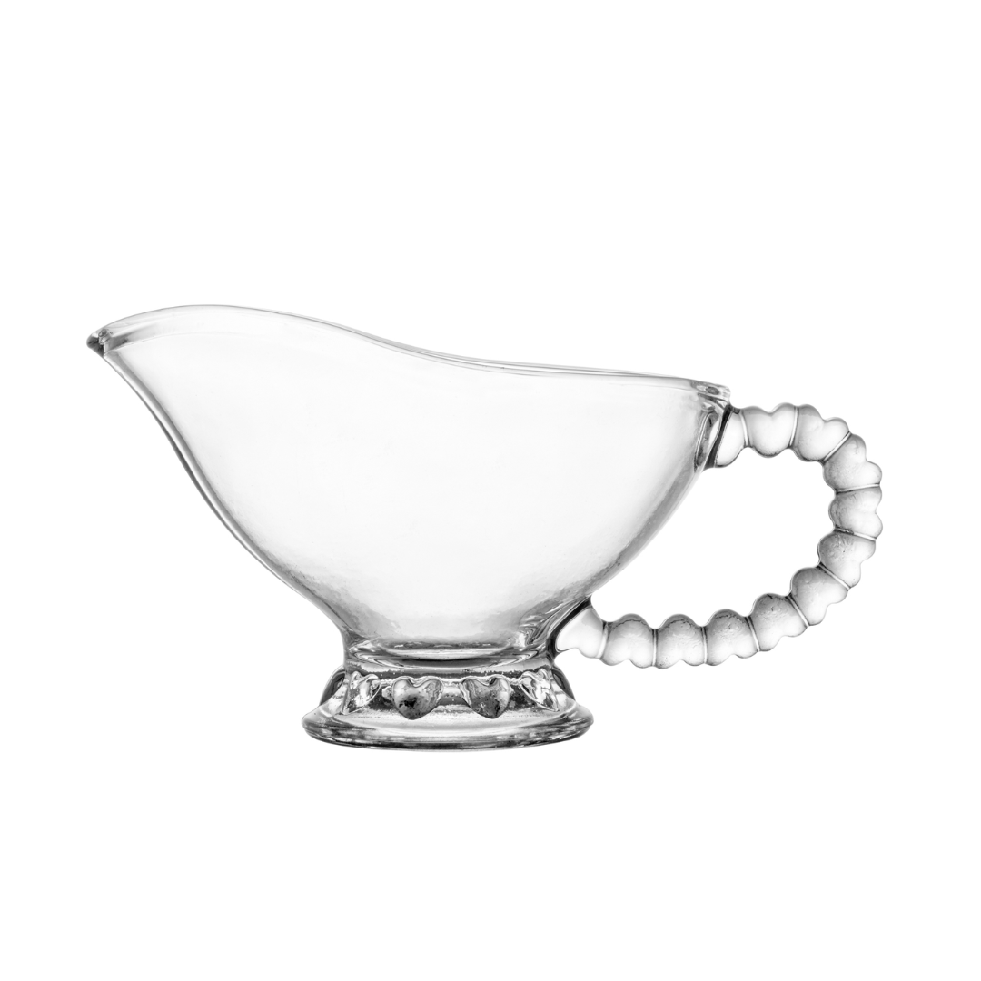 Gravy boat of Crystal with Details in Heart 15,5cm
