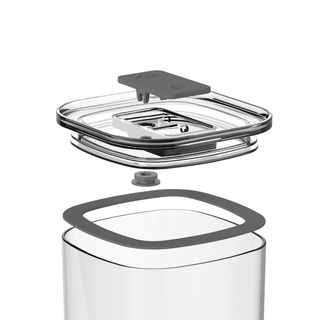 Square airtight container Duo Lock 1L