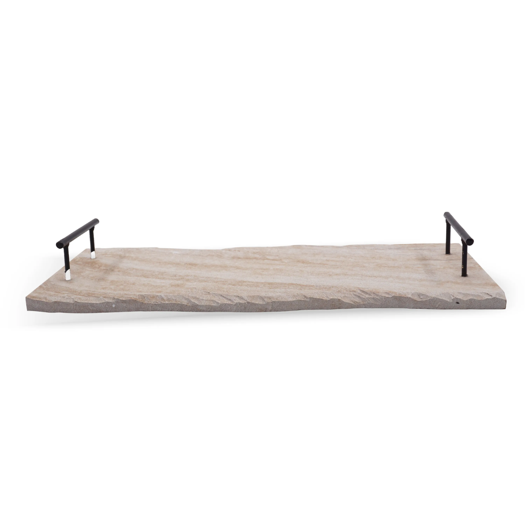 Tray Rustic in metal and Wood 40cm
