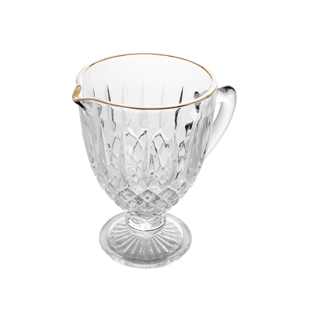 Glass pitcher Greek with gold trim 1 Liter