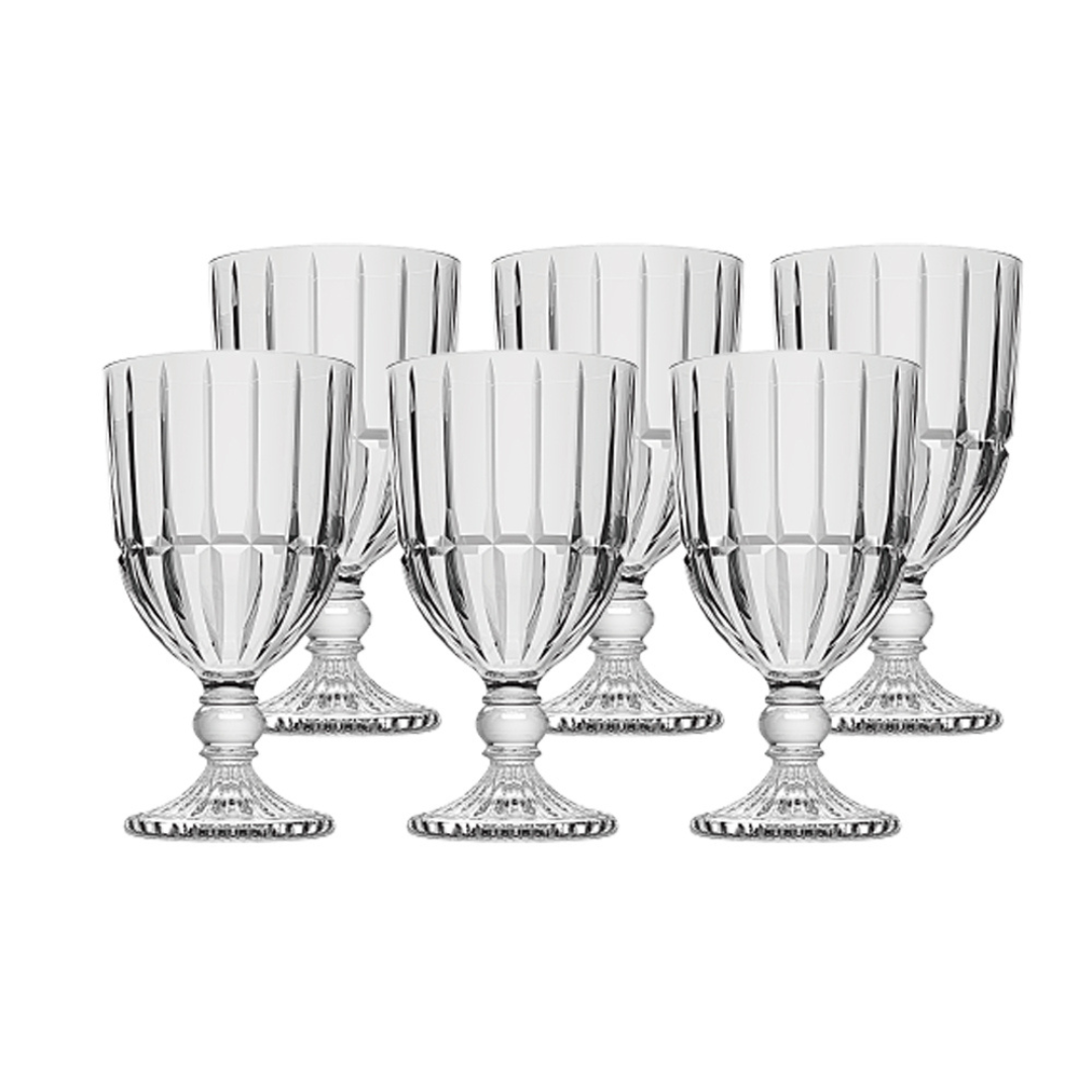 Set of 6 wine glasses of Glass Cristalle 360ml