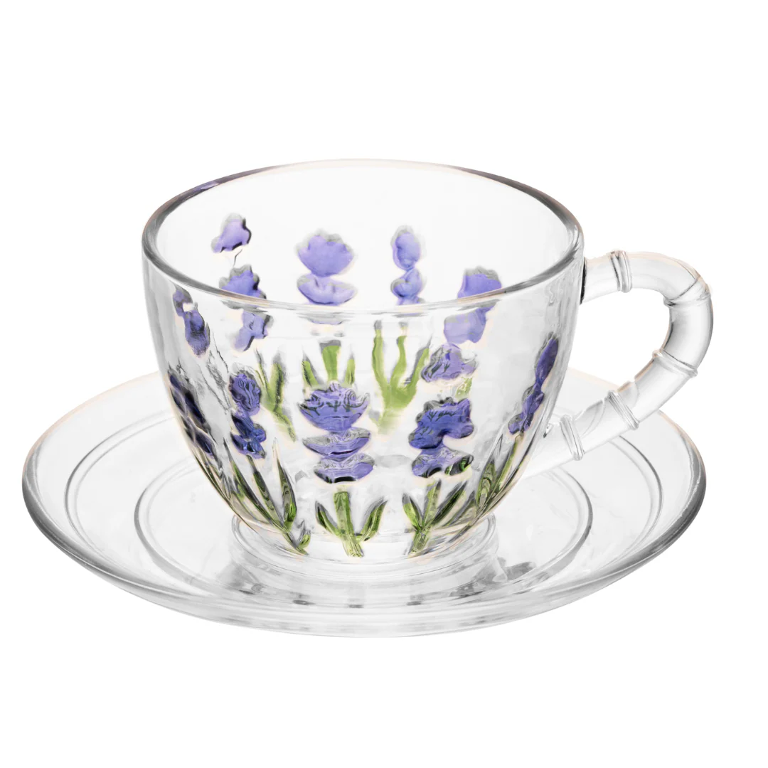 Kit 4 Coffee cups Crystal Lavender 80ml
