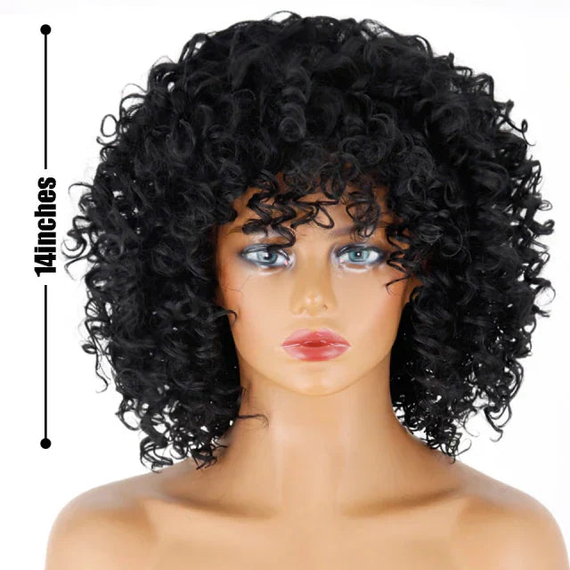 Peruca wig cacheada orgânica
