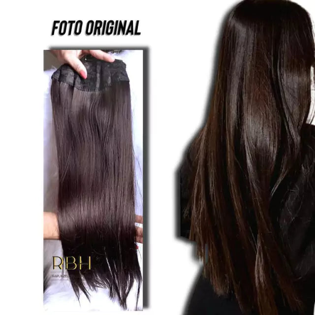 Aplique orgânico fibra premium fio invisível e tic tac