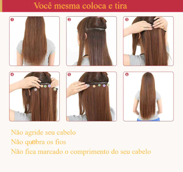 Kit telas 7 peças cabelo natural tic tac