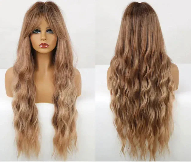Peruca wig longa orgânico premium