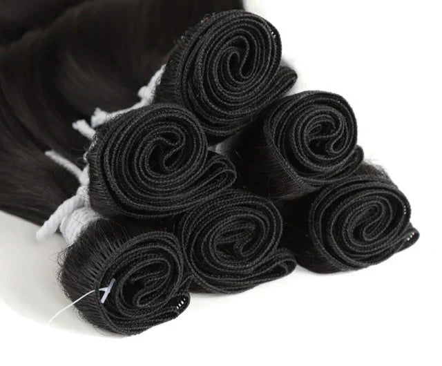 Cabelo ondulado para entrelace orgânico com 6 unidades