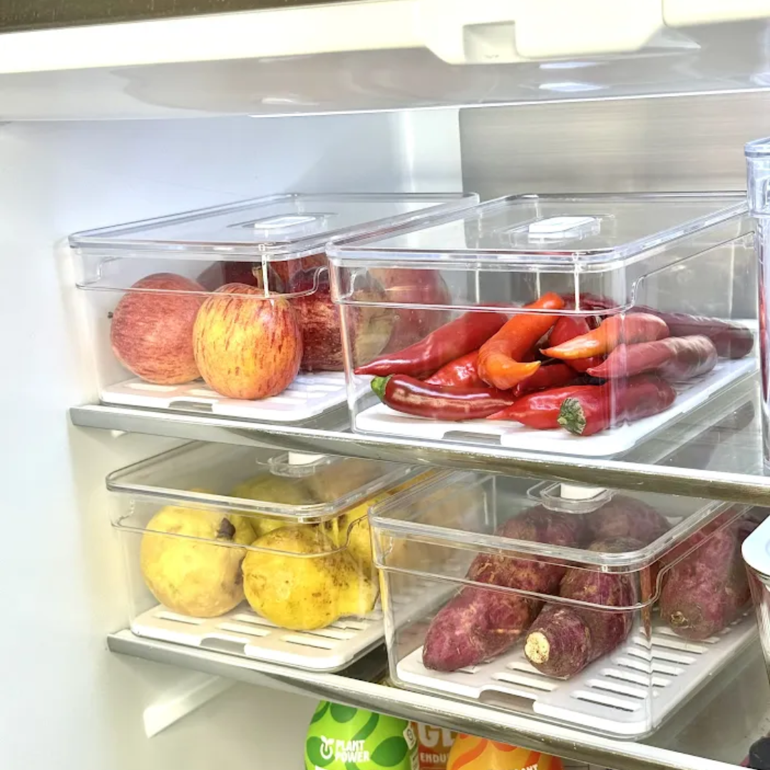 Kit 4 Organizers Clear Fresh 2,2 Liters