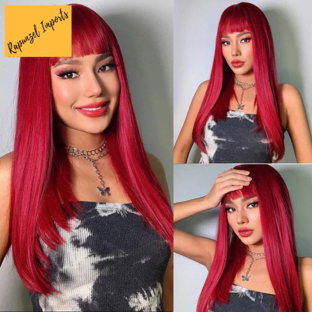 Peruca wig tamanho médio orgânica fibra premium