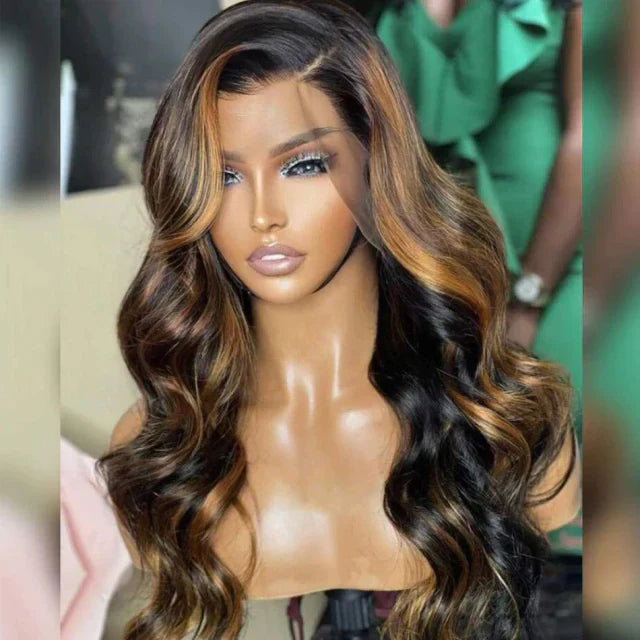 Lace wig com disfarce frontal