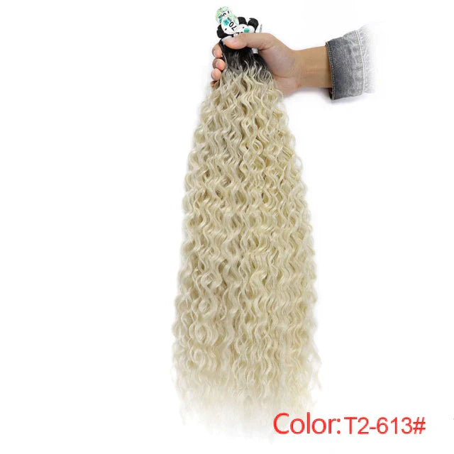 Pacotes na rede para entrelace cabelo orgânico
