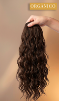Aplique encaracolado cachos soltos em tic tac cabelo orgânico