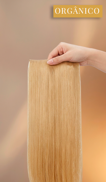 Aplique tic tac 55 à 80 cm cabelo orgânico premium