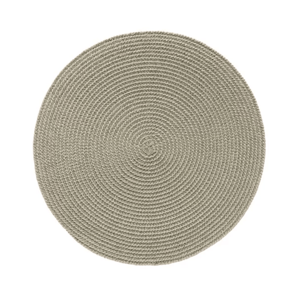 Individual round placemat Arlo Olive 38cm