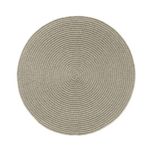 Individual round placemat Arlo Olive 38cm