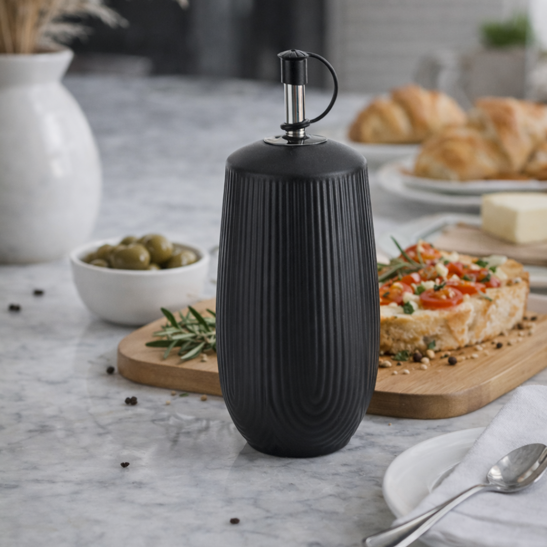 Oil bottle of Ceramic Oasis Black 250ml