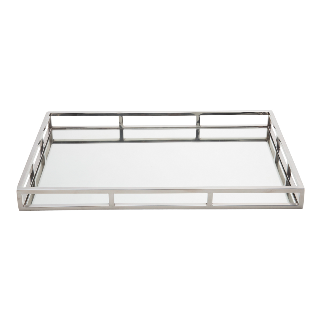 Tray of Stainless steel Chrome with mirror 56cm