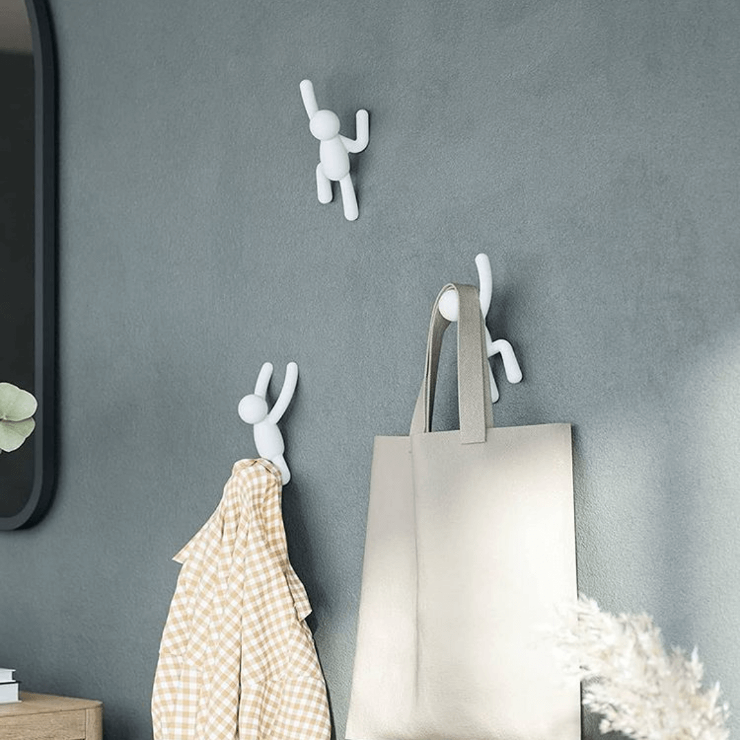 Buddy Set Wall hook rack White - 3 Pieces