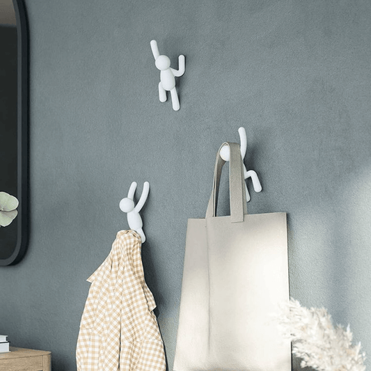 Buddy Set Wall hook rack White - 3 Pieces