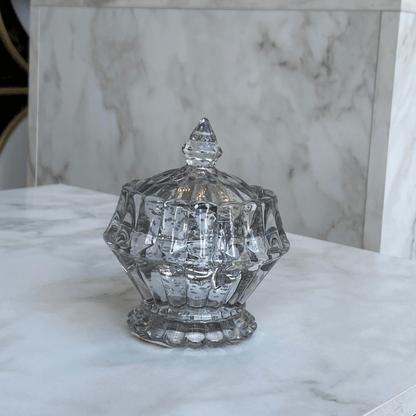 Candy jar Champagne in glass 11,5 cm