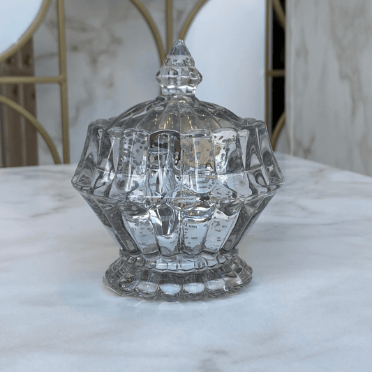 Candy jar Champagne in glass 11,5 cm