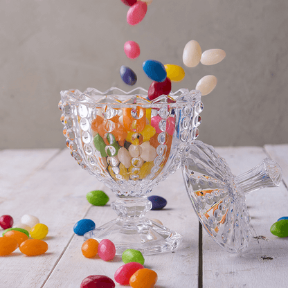 Mini Candy jar footed of Crystal Bolhas 9,5cm