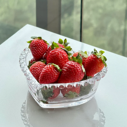 Bowl Shape of Heart in crystal 13,5cm