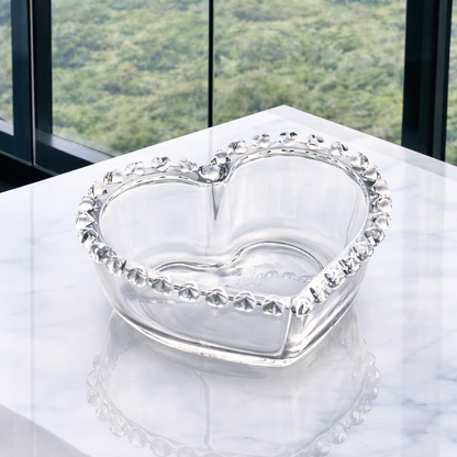 Bowl Shape of Heart in crystal 13,5cm