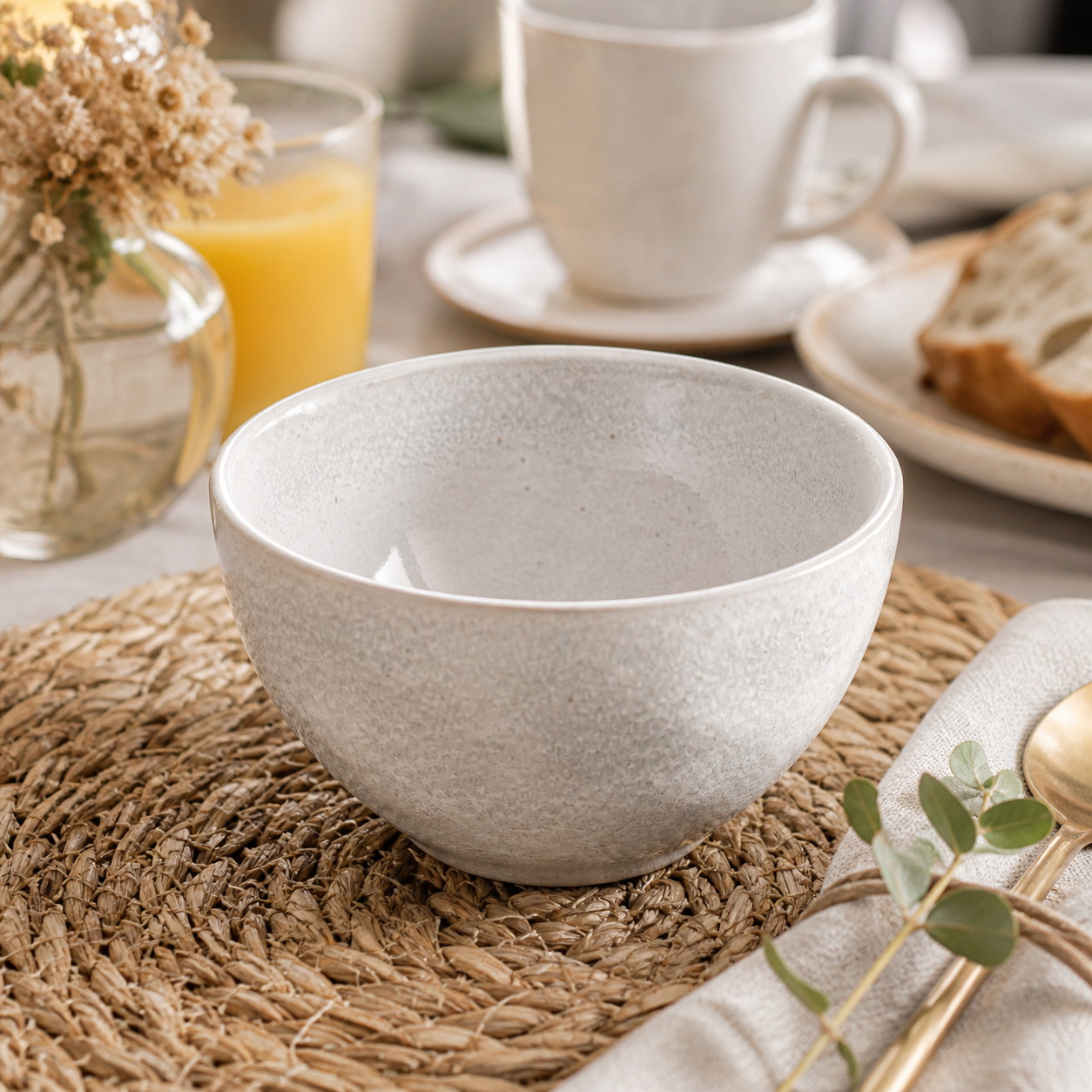 Bowl of Ceramic Organic Luz 558ml