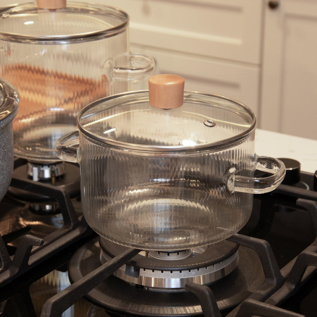 Pan Saucepan Leire Borosilicate glass 23cm