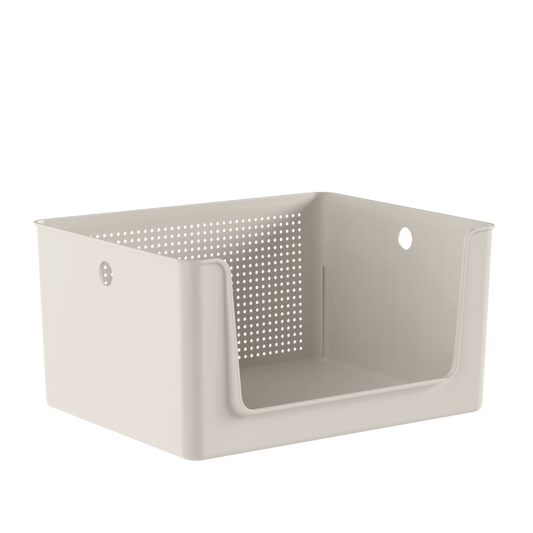 Front-loading basket Flow Beige 16L