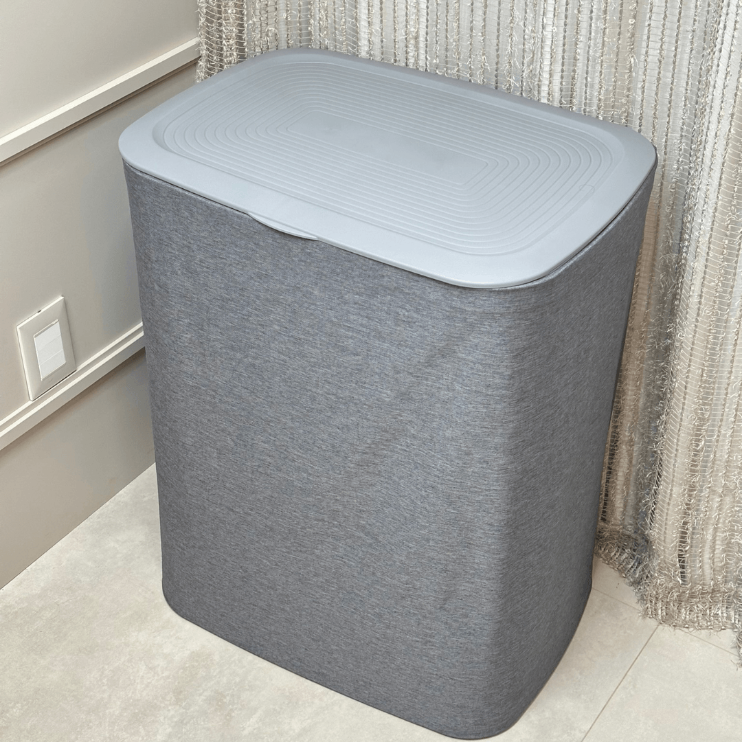 Laundry basket Double Premium Gray 90 Liters