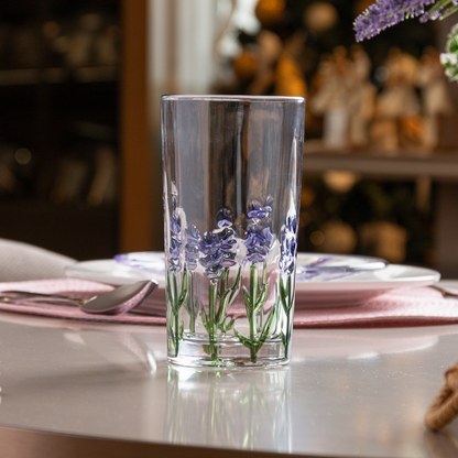 Highball glass Lavender Hand-painted Crystal 330ml