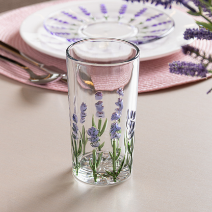 Highball glass Lavender Hand-painted Crystal 330ml