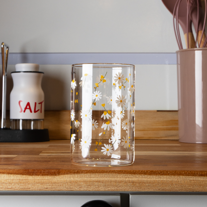 Set 2 Glasses in borosilicate glass Sunflower 280ml