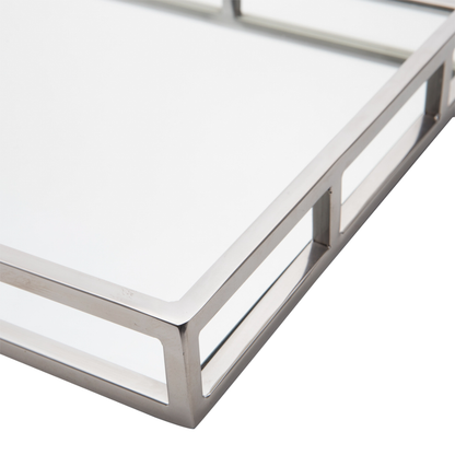 Tray of Stainless steel Chrome with mirror 56cm