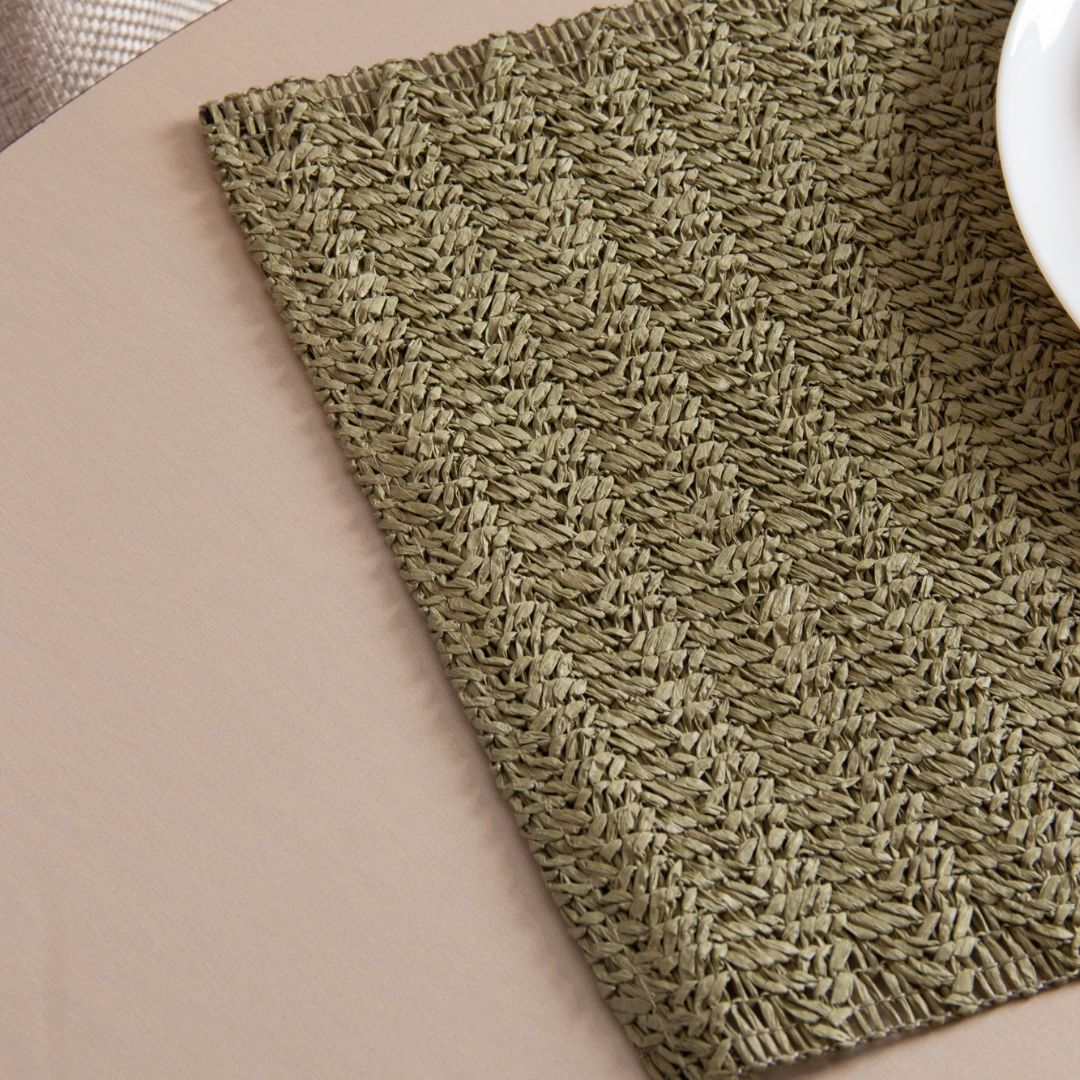 Rectangular placemat Elvea Paper Green 45x30