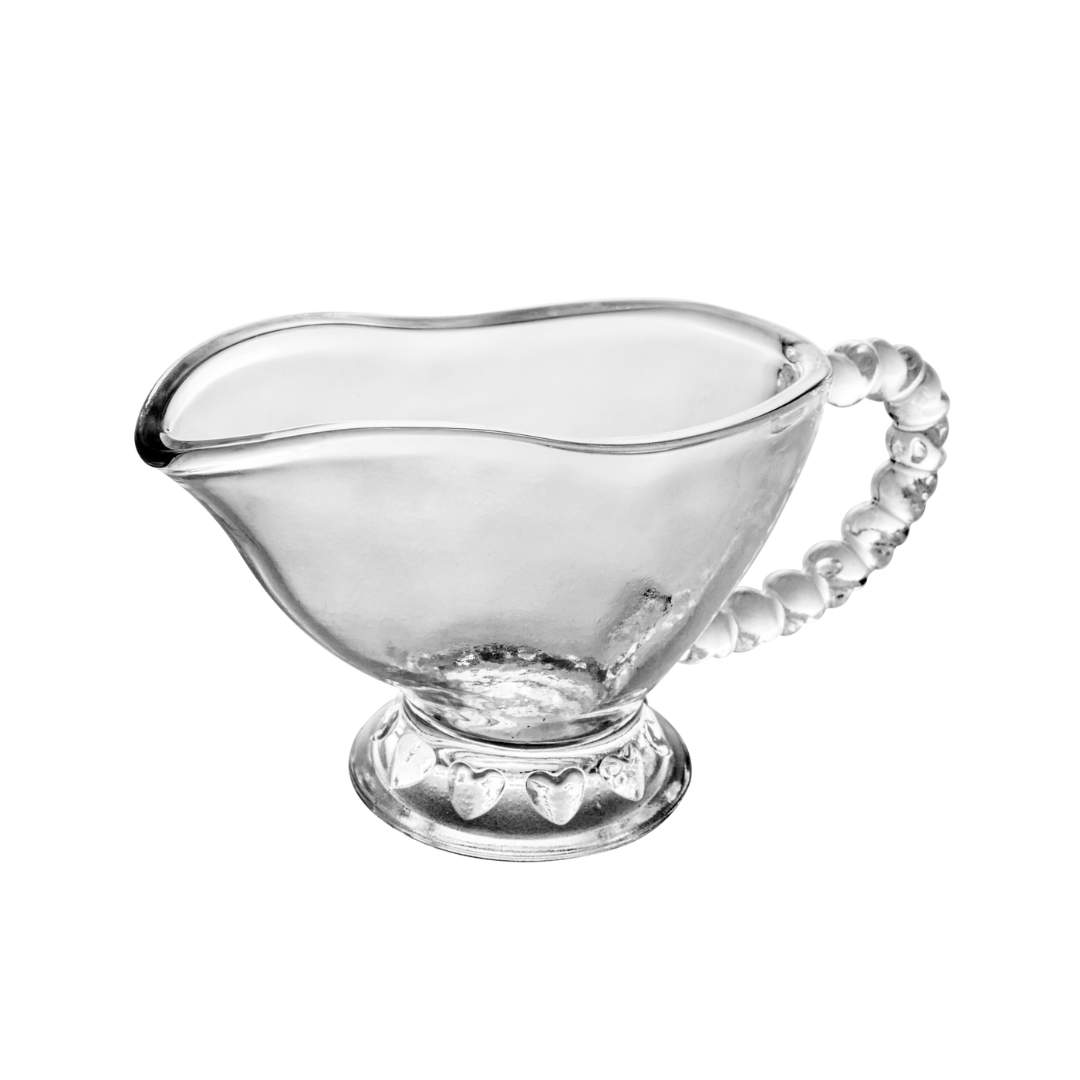 Gravy boat of Crystal with Details in Heart 15,5cm