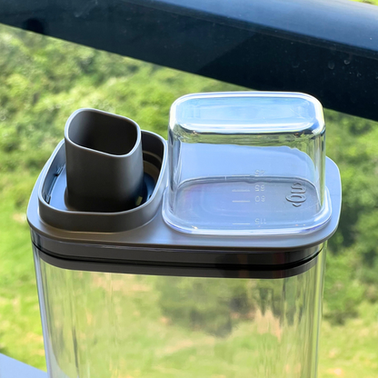 Airtight dispenser container Flow Black 2,3 Liters