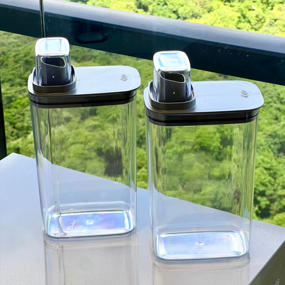 Airtight dispenser container Flow Black 2,3 Liters