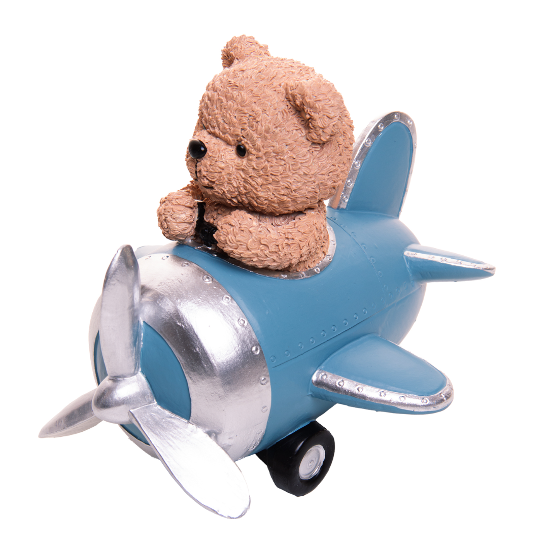 Decorative figurine Adventurer bear Teddy Charm in resin 17cm