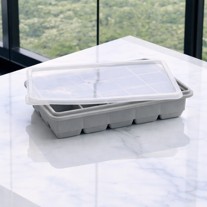 15-cube silicone ice tray Gray 19,5cm