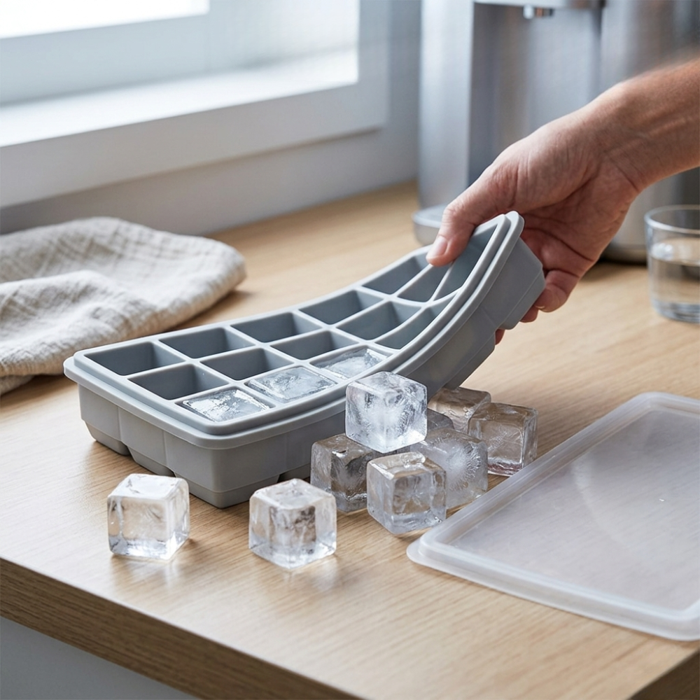 15-cube silicone ice tray Gray 19,5cm