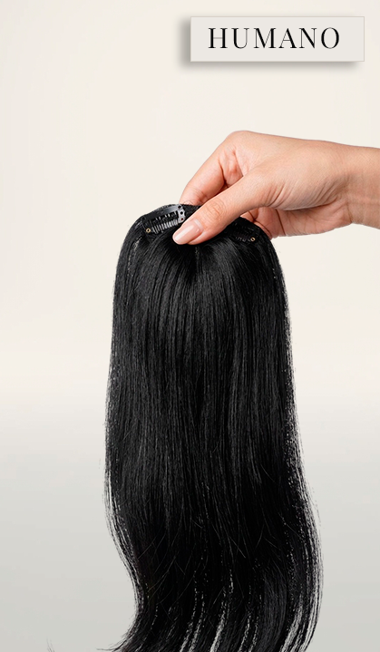 Franja cabelo natural em tic tac