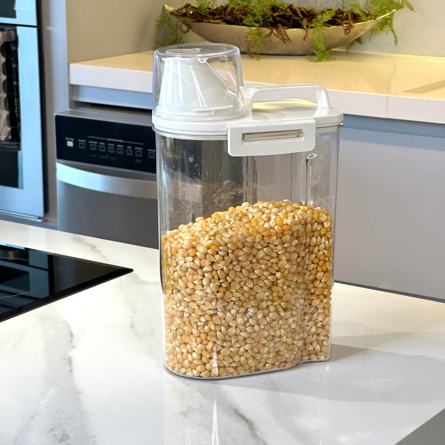 Airtight container with measuring cup G 2,5 Liters Ela Decora