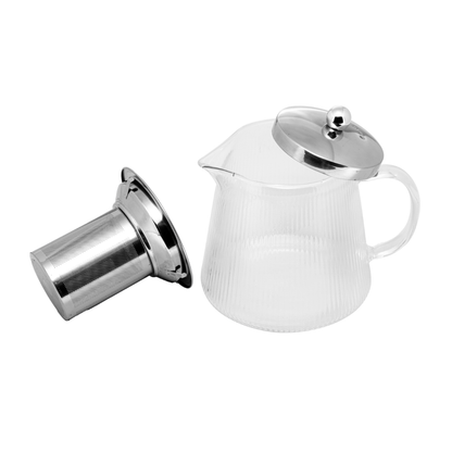 Glass kettle Borosilicate Lines with diffuser Stainless steel 750ml