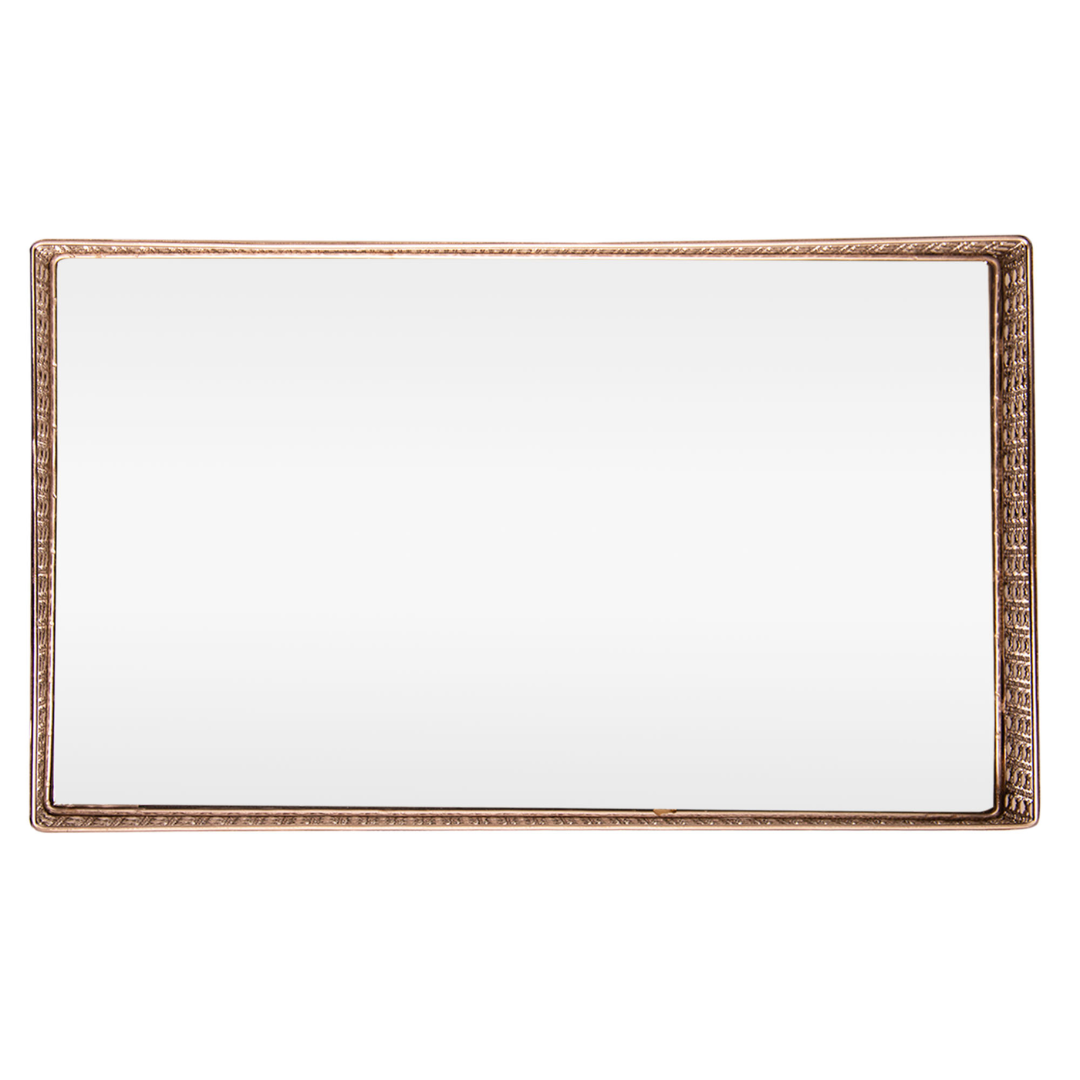 Metal tray Versailles with mirror Gold 32cm