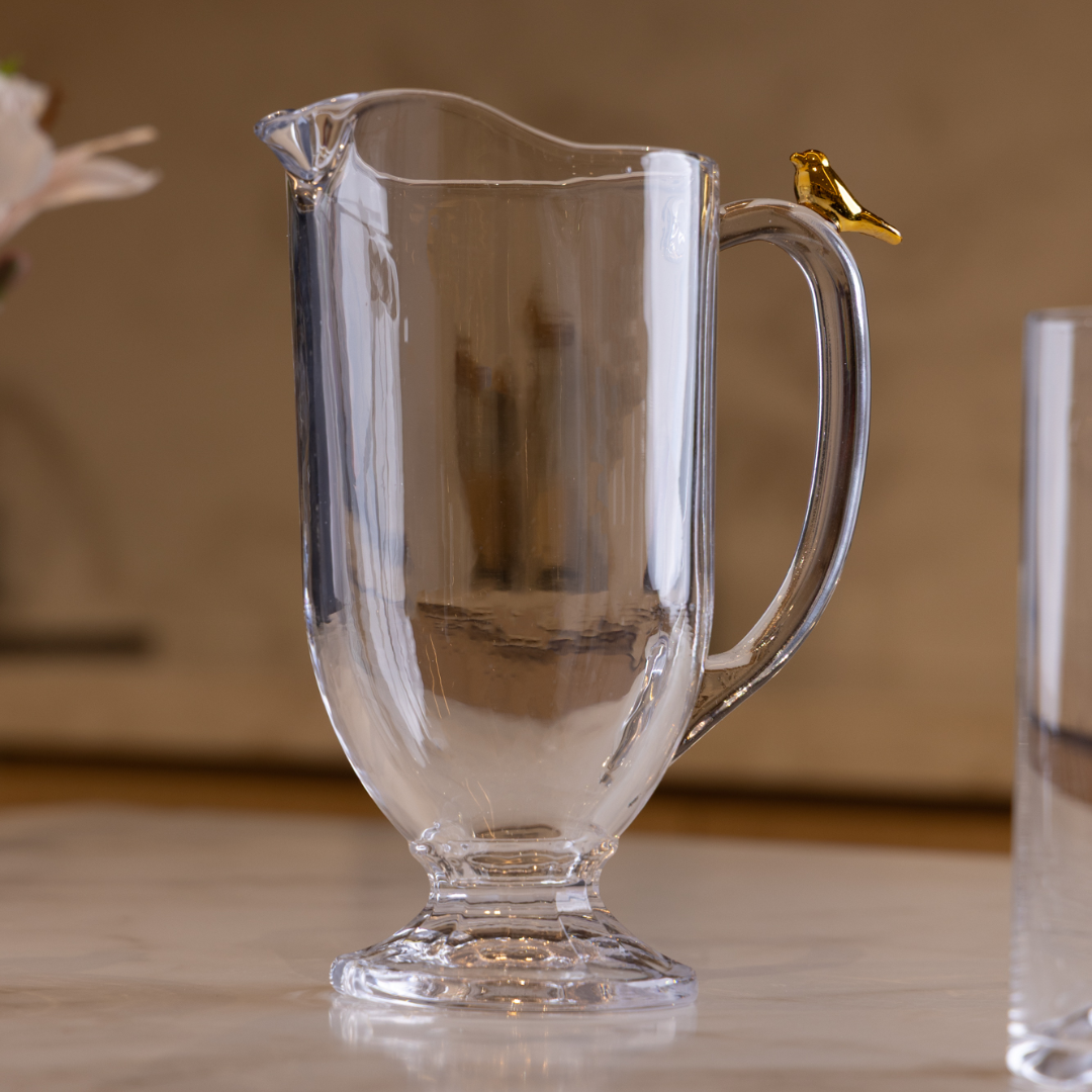 Glass pitcher Golden Bird 1 Liter