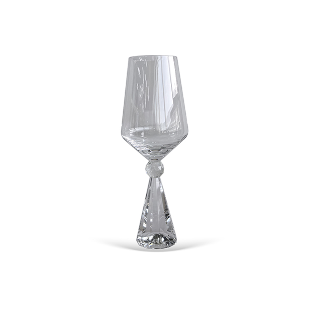 Set of 6 wine glasses Crystal base for wine Clear 595ml